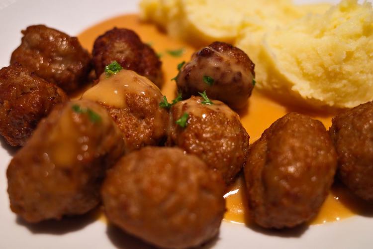 Instant Pot Meatballs with Mashed Potatoes - Pressure Cooking Recipe