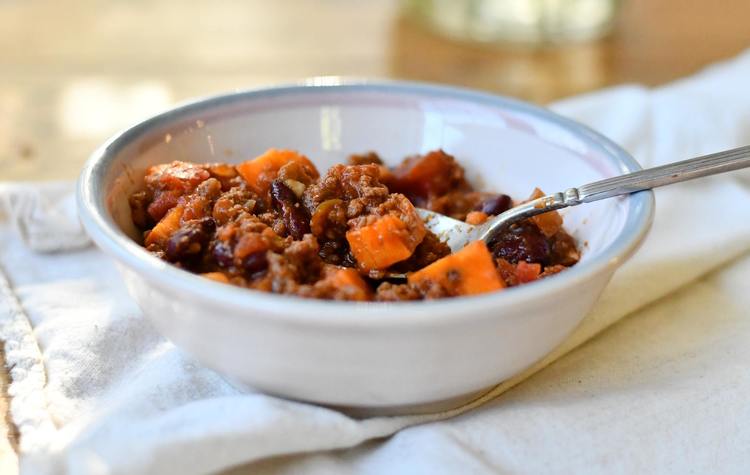PressureCooking Recipe - Instant Pot Beef and Sweet Potato Chili